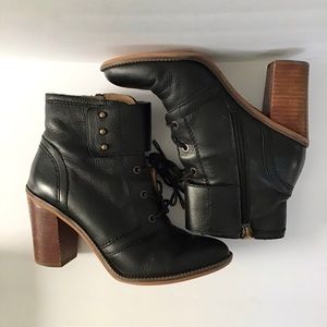 Franco Sarto Lace Front Booties